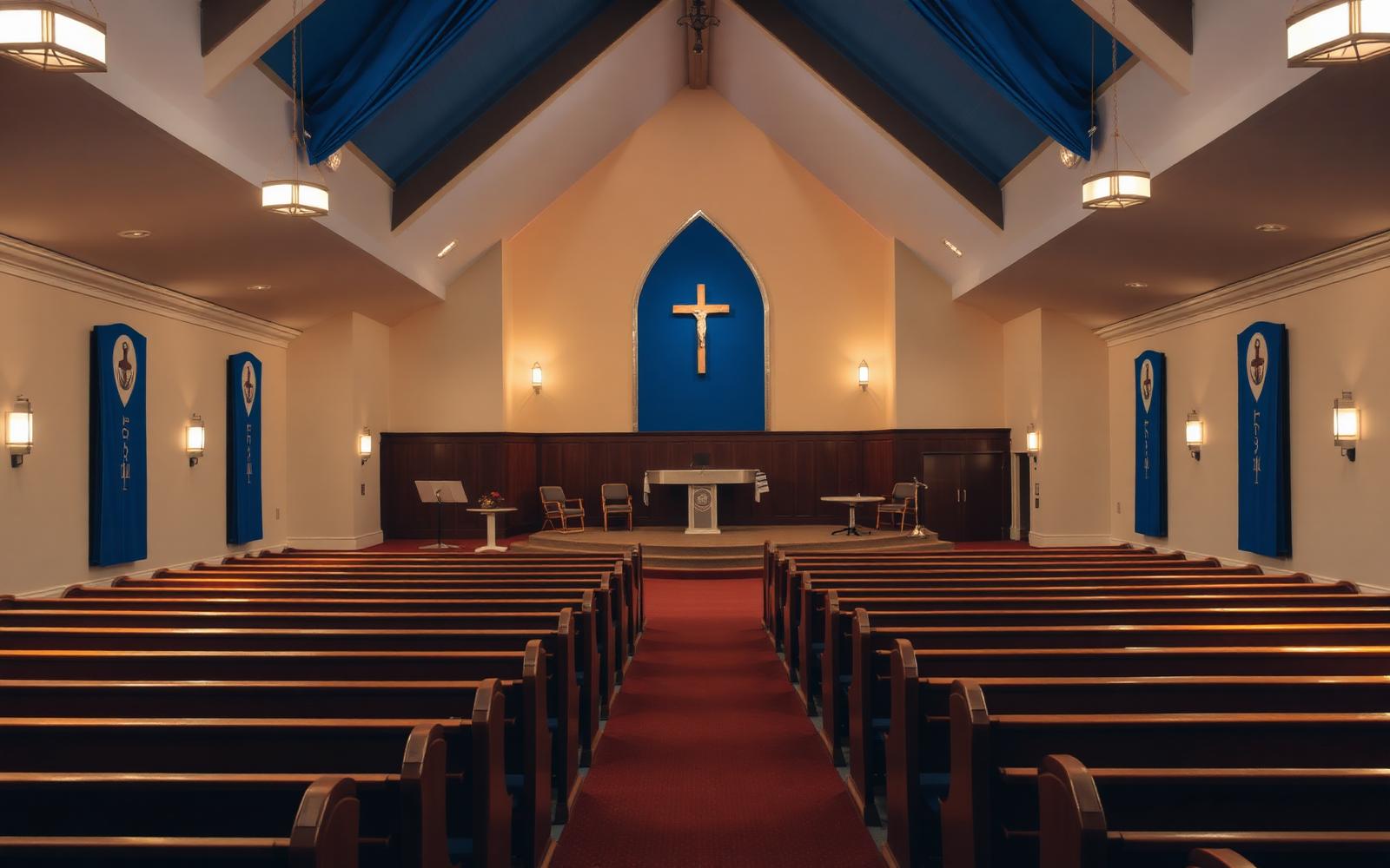 Interior of a church sanctuary